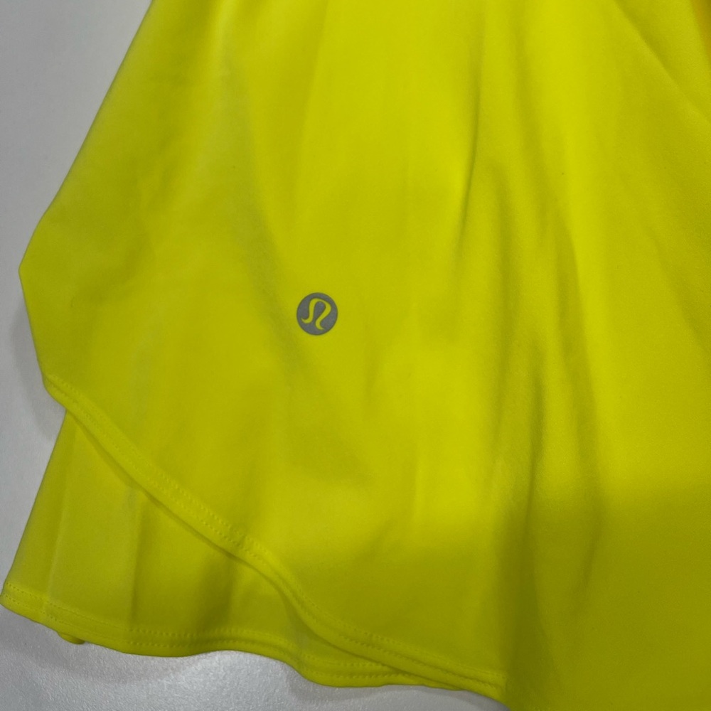 NWT Lululemon Court Crush Tennis Dress Electric Lemon Women’s Size 6 - Picture 7 of 13